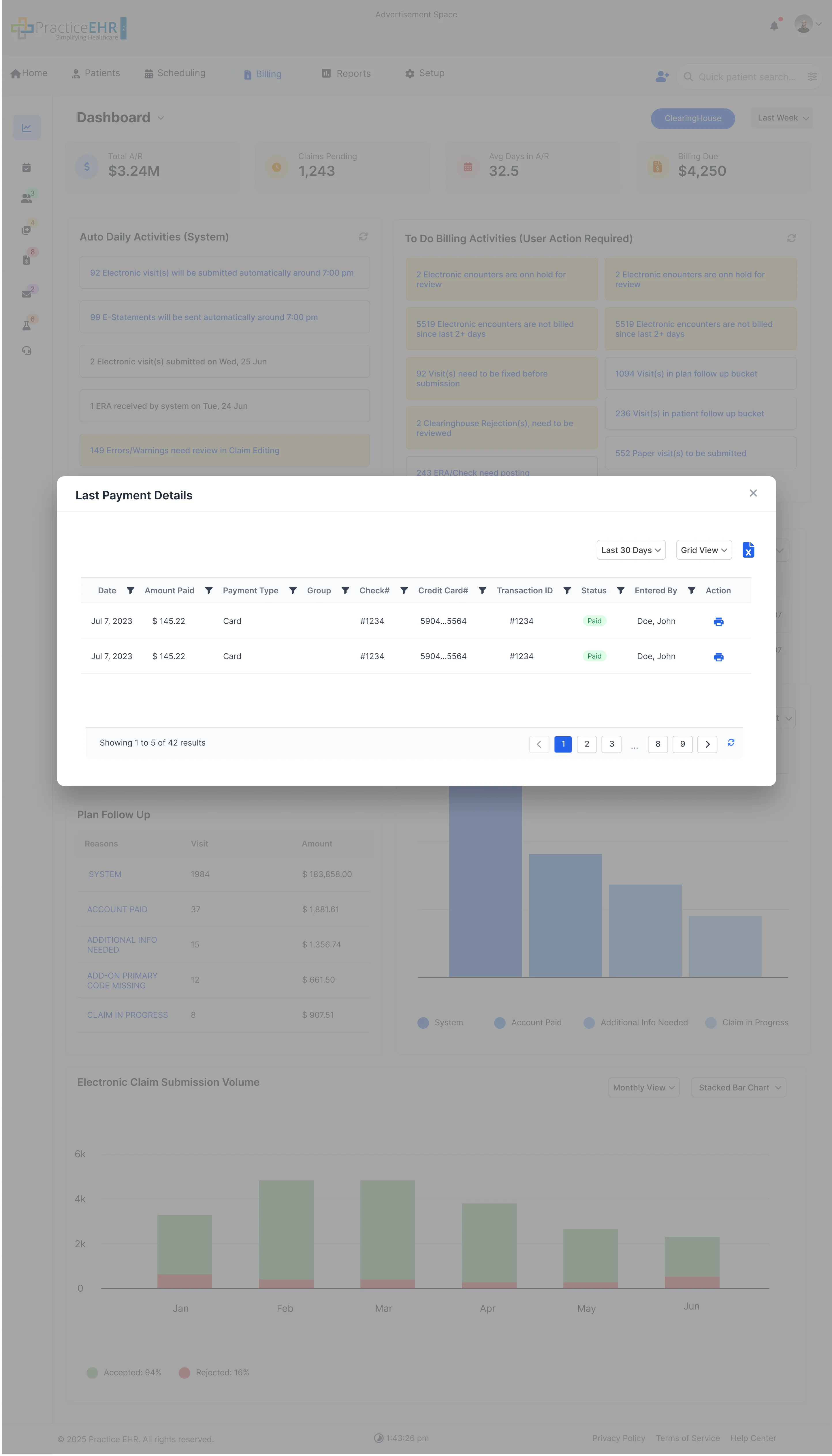 Last Payment Details image